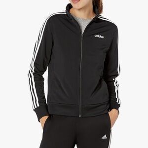 adidas 3 stripe Track Bomber Jacket with White Stripes
